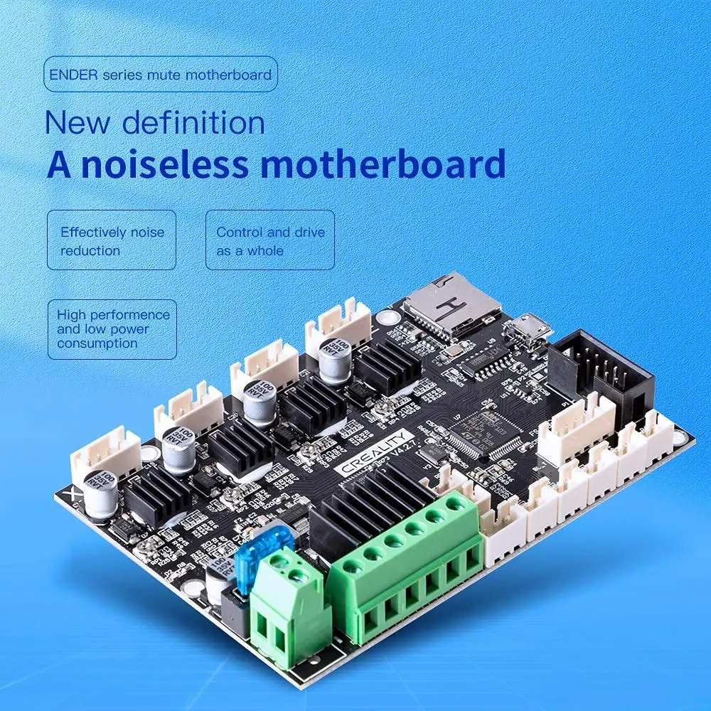 Official Creality New Upgrade Motherboard Silent Mainboard V4.2.7 for Ender-3/Ender-3 PRO/Ender-3 V2 3D Printer Accessories