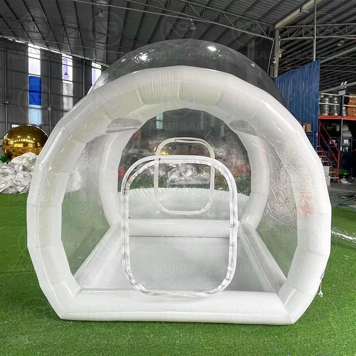 NAIRBAG 10ft aufblasbares Blasenballon-Hauszelt, Blasenhaus, Luftkuppelzelt, Gartenzelt mit Gebläsepumpe für Hochzeit und Party