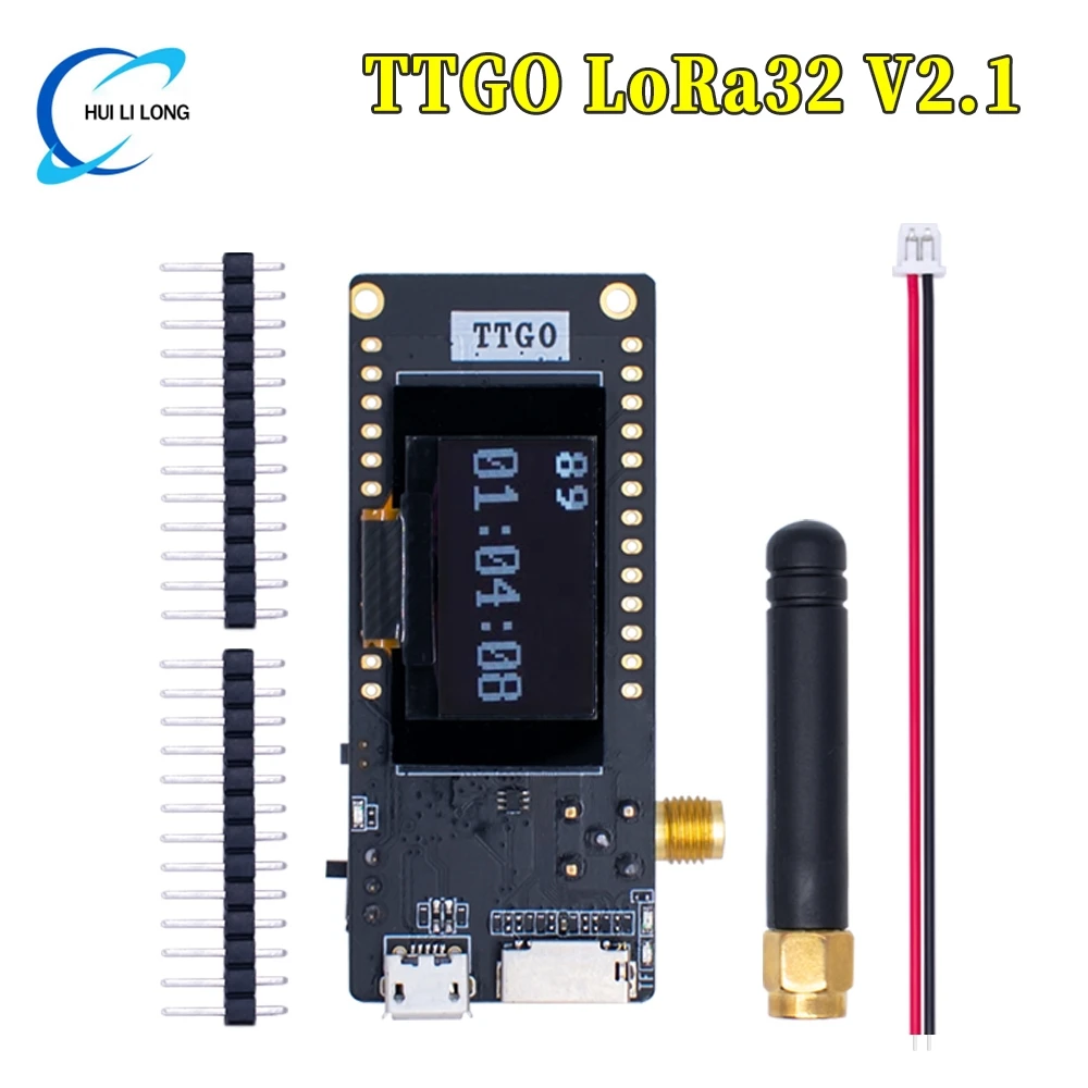

TTGO ESP32-Paxcounter LoRa32 V2.1 1.6 Version 433/868/915MHZ LoRa ESP-32 OLED 0.96 Inch SD Card Bluetooth WIFI Module