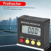 Electronic Digital Angle Dipmeter Level Meter 360° Angle Gauge Gradient Measuring Digital Display Level Protractor Inclinometer