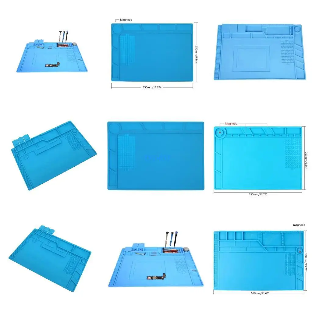 

E15A Silicone Soldering Mat for Cellphone and Laptop Repair Workstation Mats