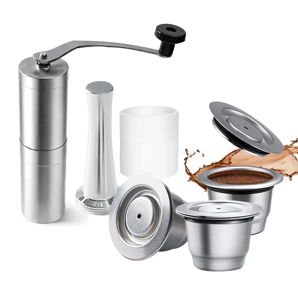 

Stainless steel Nespresso refillable coffee capsule coffee pod coffee maker accessories For Barista Espresso machine ICAFILAS