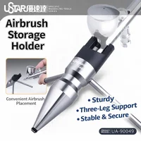 USTAR UA-90049 Airbrush Storage Holder Triangle Support Metal Bracket Model Building Tools for Model Hobby DIY Accessories