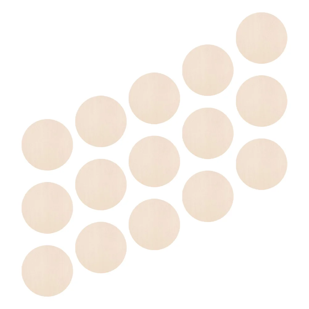 15 قطعة شرائح خشبية مستديرة لم تنته الحور الطبيعي لتقوم بها بنفسك الحرفية ديكور للرسم مشاريع الزفاف المنزل أقراص القواطع الفارغة #6