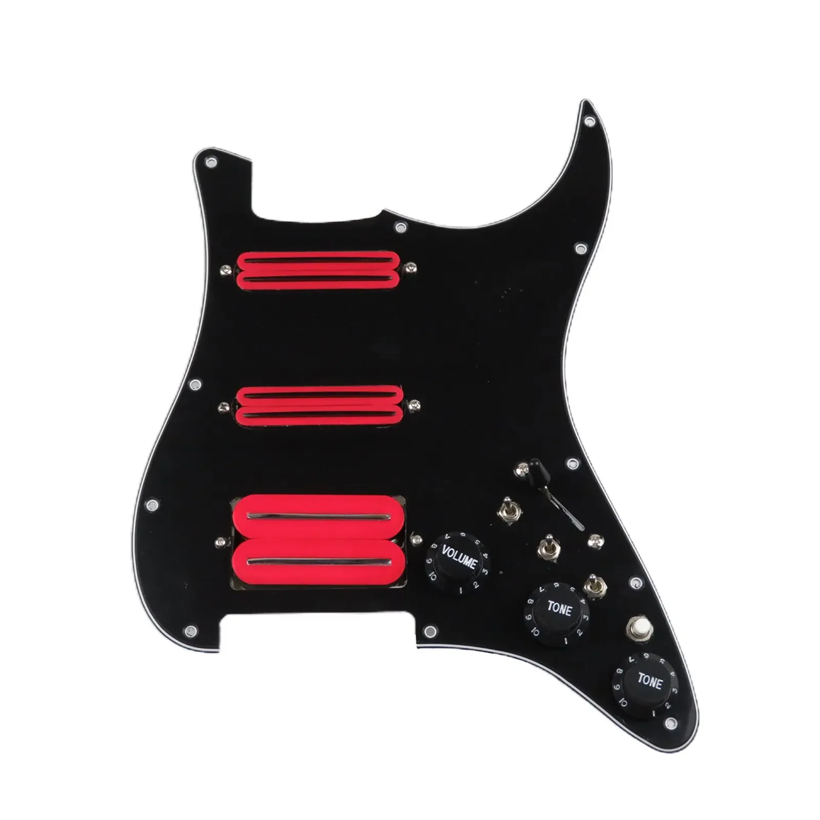 

Prewired loaded Pickguard Guitar Pickups Humbucker Pickups Alnico 5 HSS Wiring Harness Push-Pull Single Cut Set