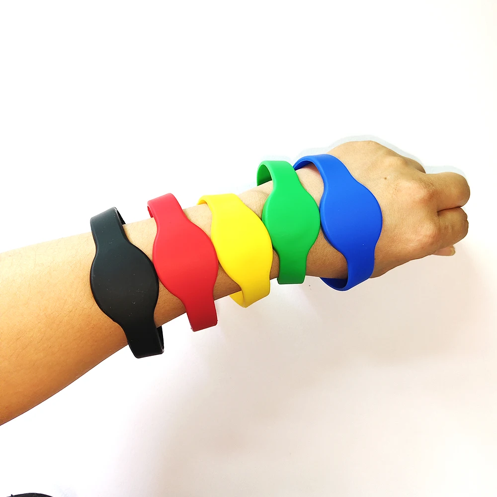 125khz RFID EM4100 TK4100 Wristband Bracelet ID Card Silicone RFID Band Read Only Access Control Card