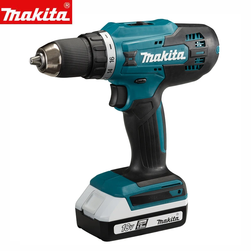 Makita-充電式インパクトドリル、コードレスハンドドリル、家庭用電動ドライバー、18v、df488d