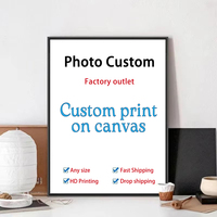 Customize your photo canvas printing wedding & parent-child photo pet picture wall art poster living room home decoration