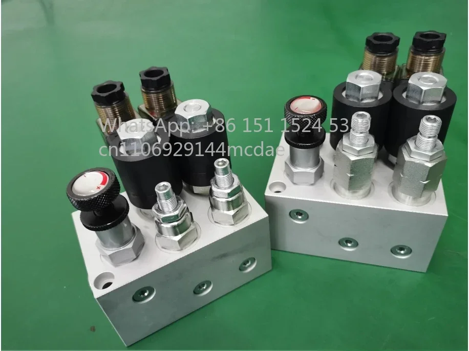 Freight elevator dual-speed control lift valve descending fast turn slow lifting platform hydraulic station