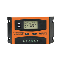 50A Solar Charge Controller 12V 24V LCD Screen Dual USB Output Overload Protection Regulator Generator Phone Charging Electrical