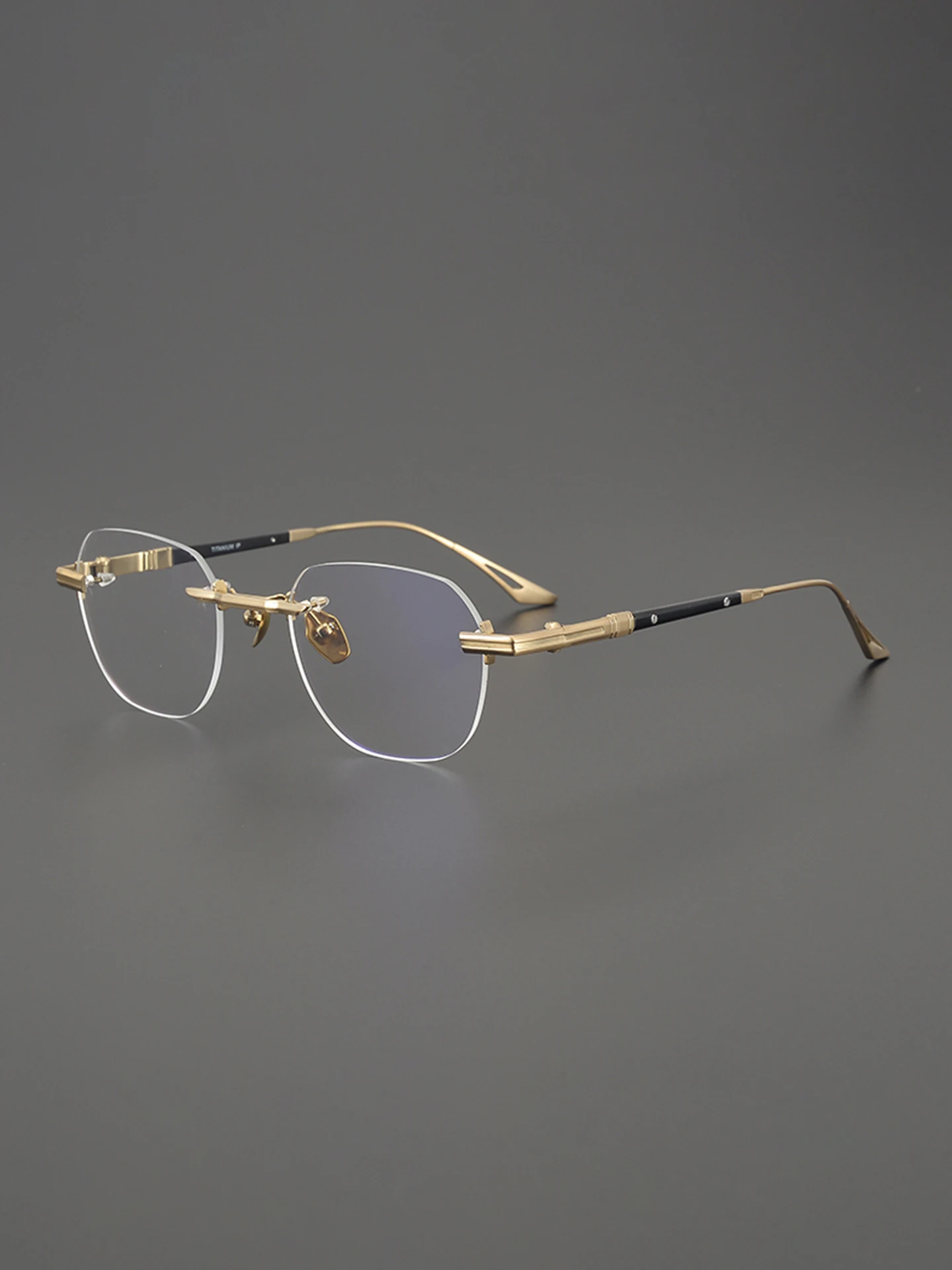 

2025 New Frameless Business Glasses for Men Myopia Reading Eyeglasses Titanium Women Optical Prescription Custom Fashion Eyewear