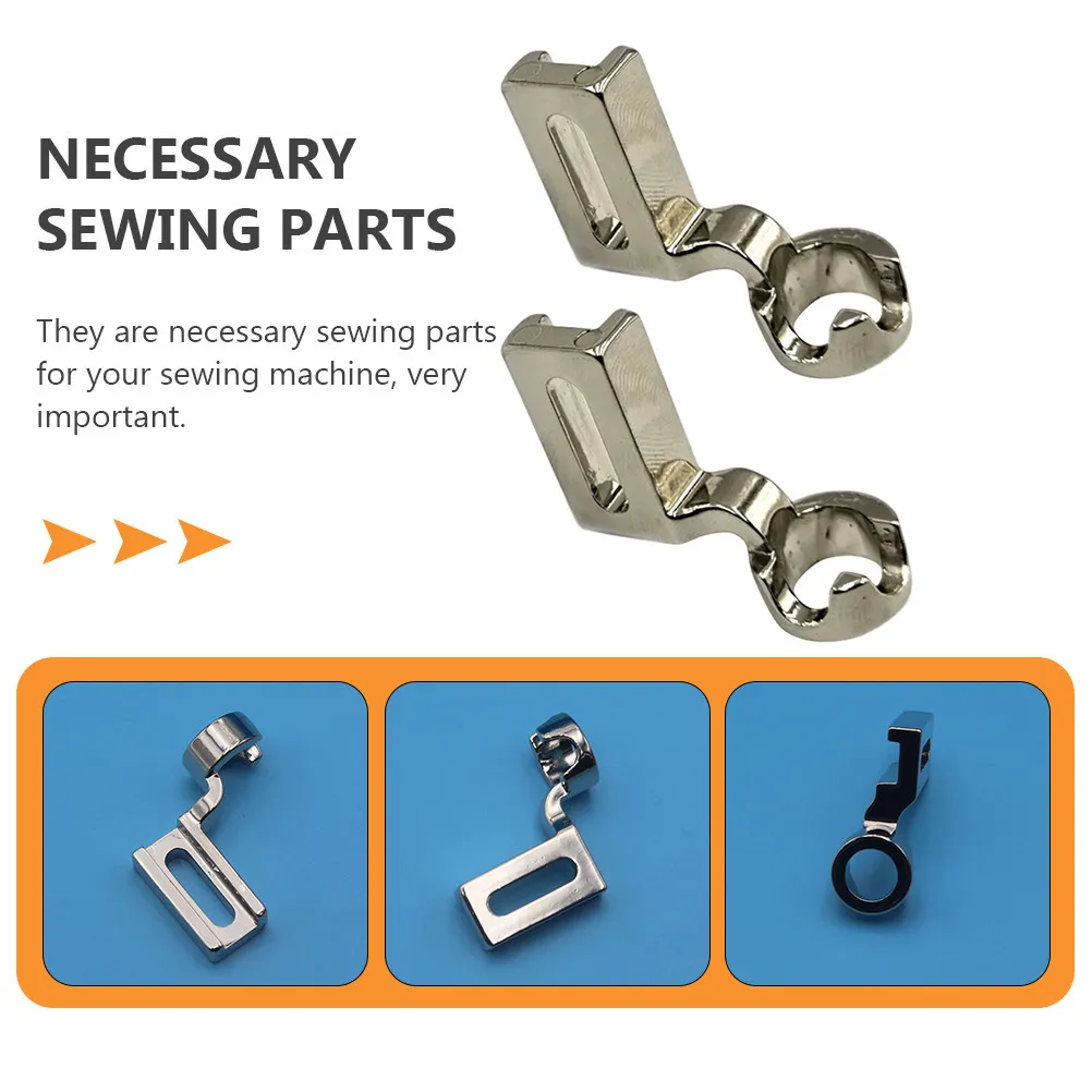 2Pcs Presser Foot Pack Multifunctional Sewing Machine Feet High-Durability Zine-Alloy Workmanship for Quilting Patchwork Mending