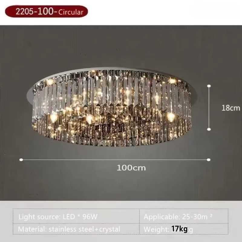Moderne kristallen LED E14 lampen voor eetkamer, K9 kristallen verlichtingslamp, woonkamer plafondlamp