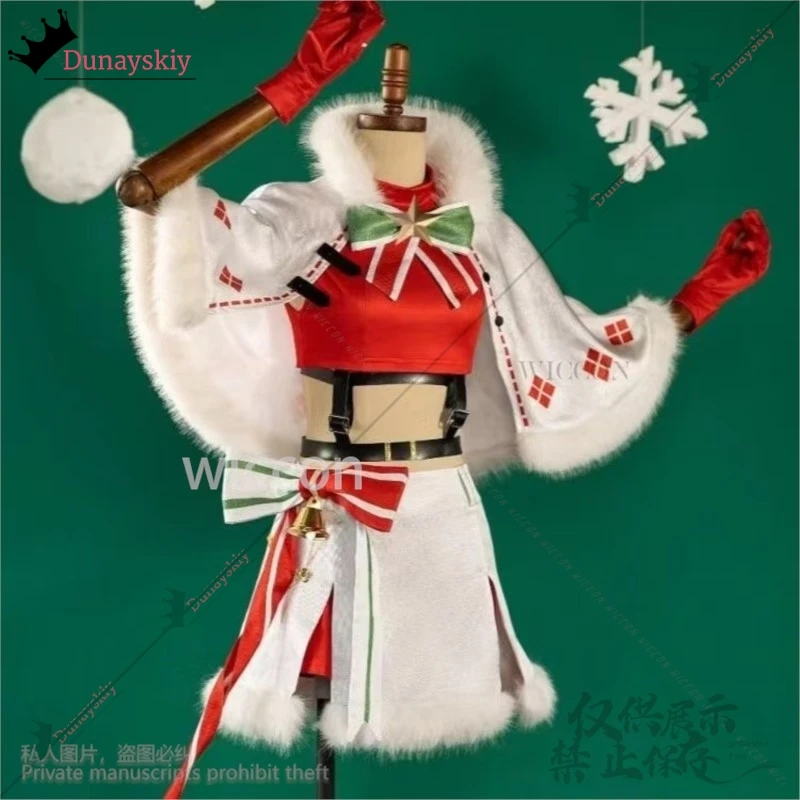 Anime Harunno Sakura Cosplay Costume Christmas Dress Lovely Kawaii Lolita Wigs For Girls Woman Halloween Suit Cos Customized