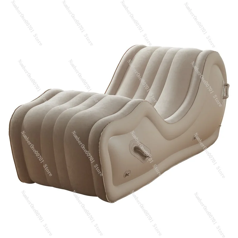 Self-Inflating Air Lounger for Camping, Portable Quick-Fill Outdoor Couch with Waterproof Oxford Fabric, Lightweight