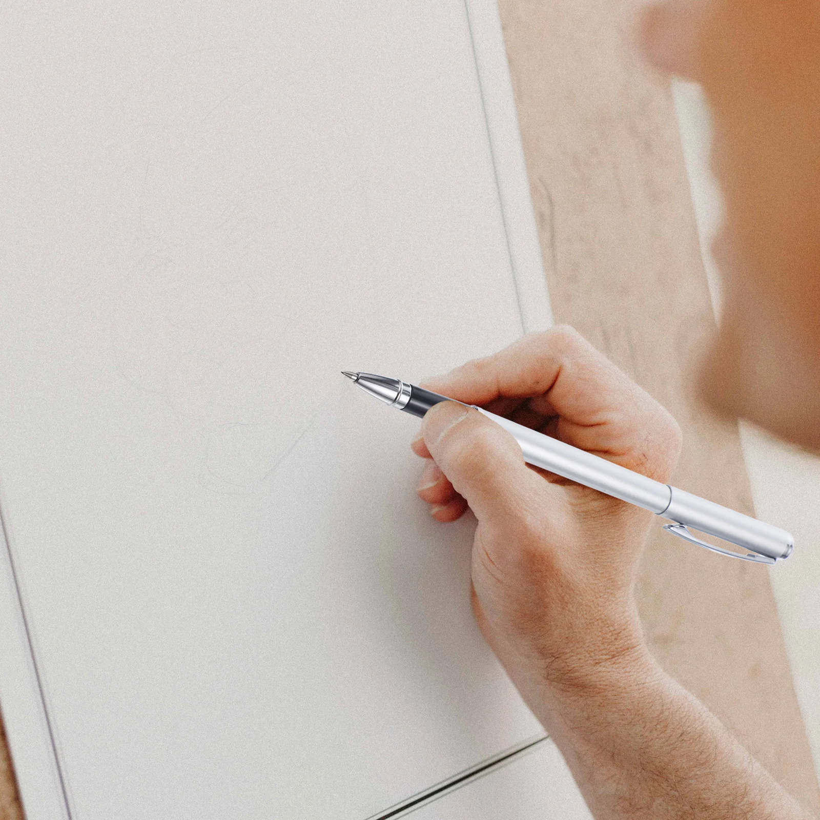 

Calligraphy Gift Metal Fine Tip For Office Business Writing Portable Sign Pen Engraving Pen Set Men Daily Use