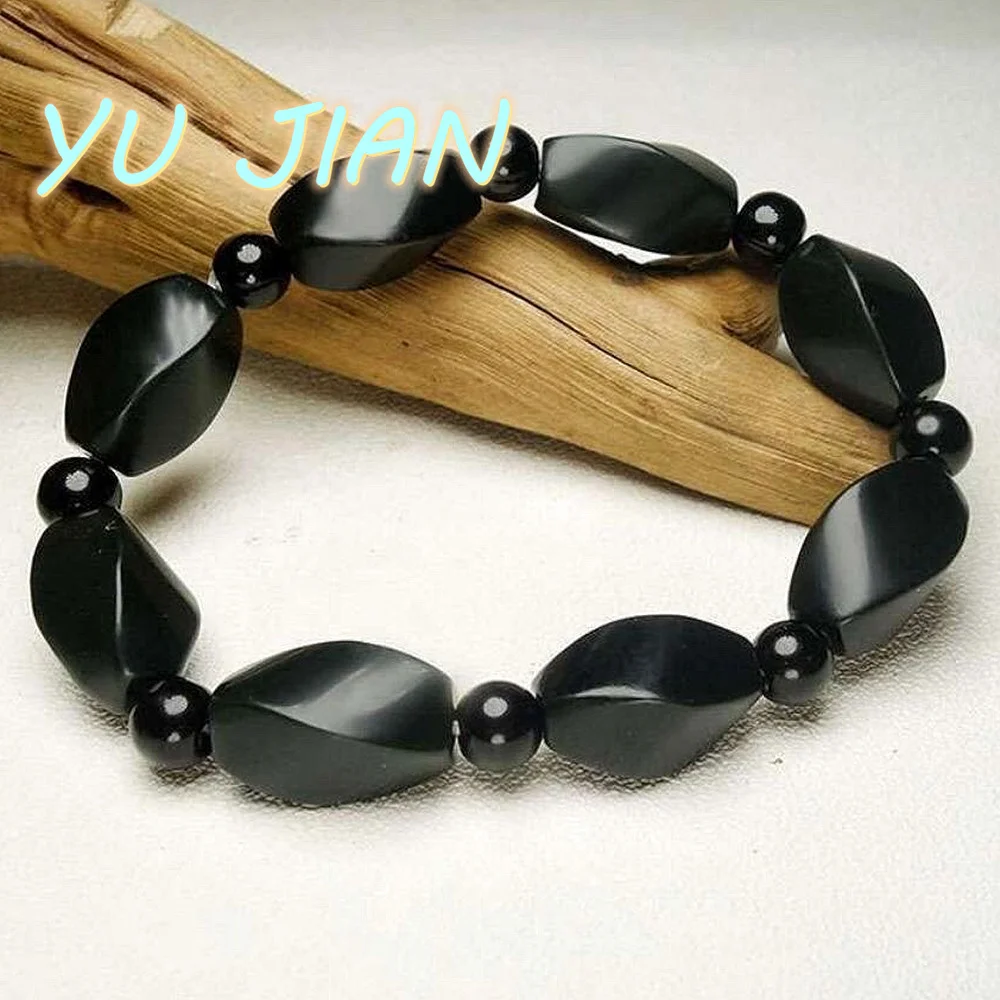 Natural Sapphire Hetian Jade Bracelet Gift Emerald Bangle Dragon Scale Handring Genuine Jade Beads Chain Exquisite Jewelry