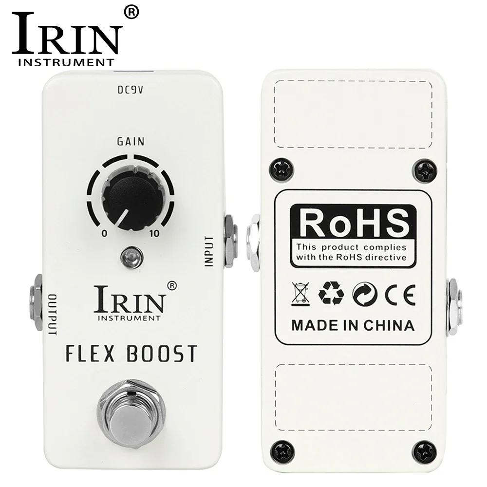 

IRIN RS-14 Flex Boost Pedal Electric Guitar Effect Pedal Rich/Clean/Powerful Tone True Bypass Guitar Parts & Accessories