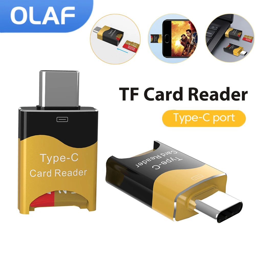 Type C Card Reader Micro-SD TF Storage Card Cardreader SD Memory Card Adapter OTG USB C For Samsung Huawei Xiaomi Phones Tablet