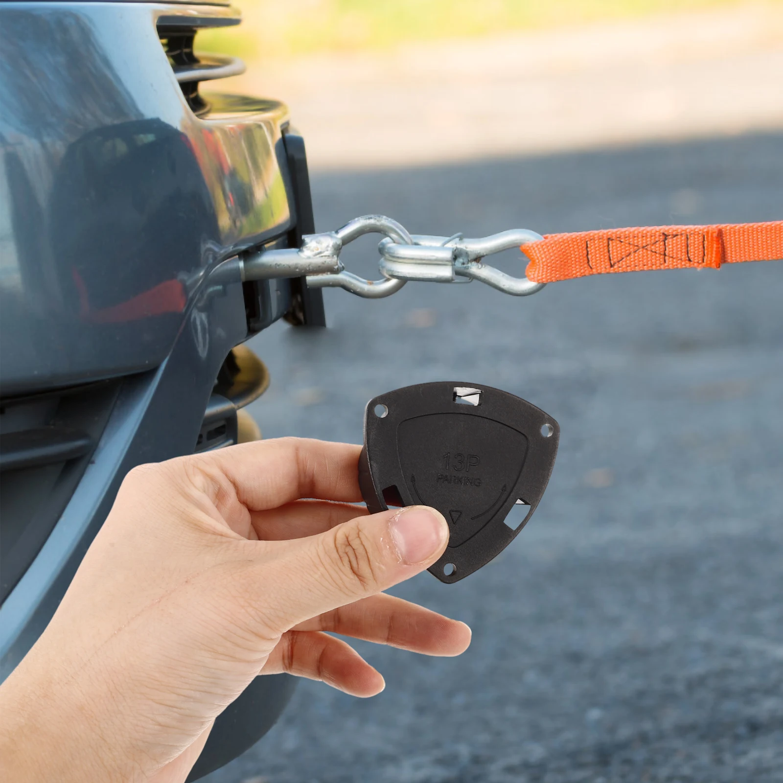 13Pin غطاء مقطورة سيارة شاحنة دائم قابس معدني إدراج للمعايير الأوروبية اكسسوارات السيارات الخارجية غطاء سحب استقبال