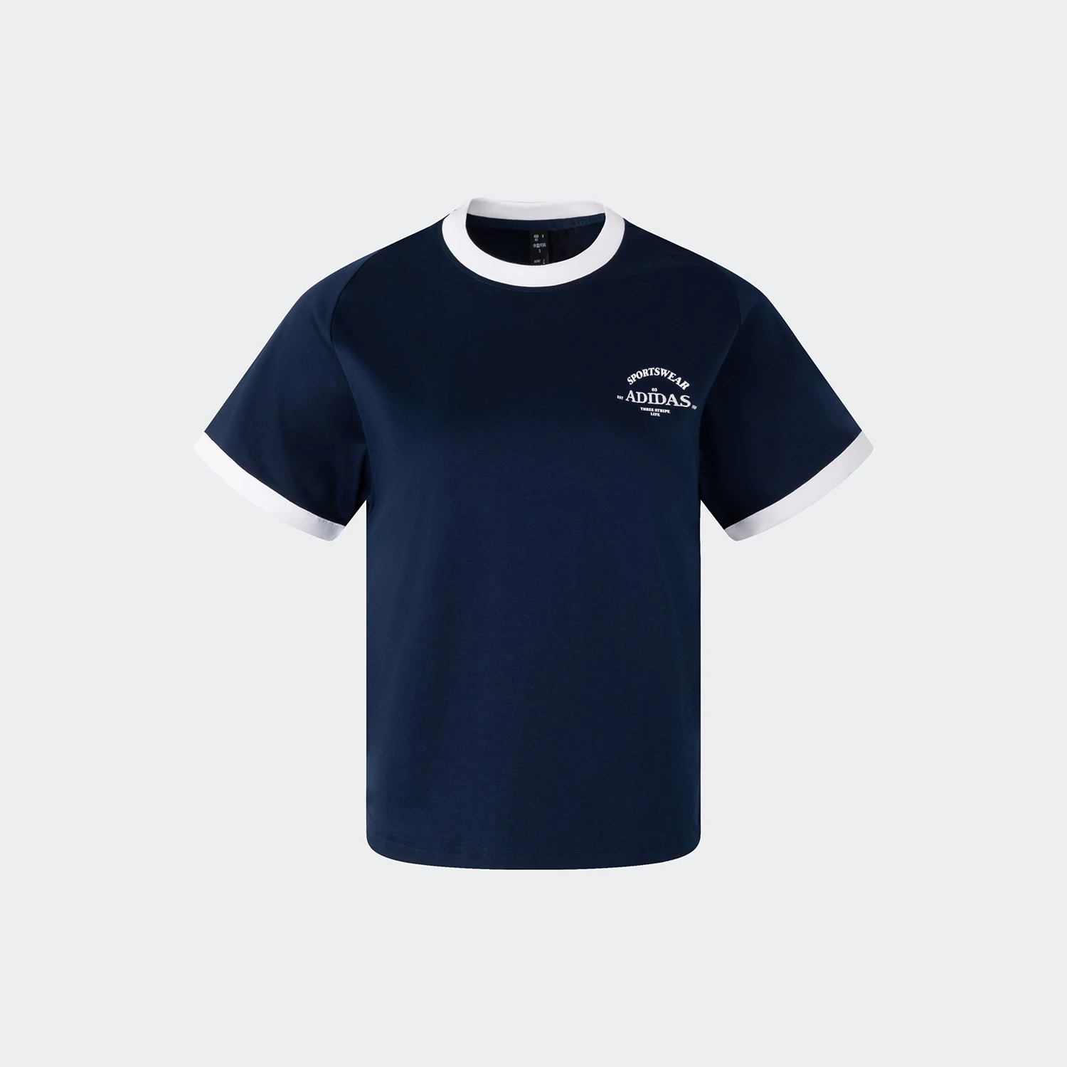 

Оригинальная женская простая футболка с коротким рукавом Adidas W VERBIAGE TEE6 JC8710