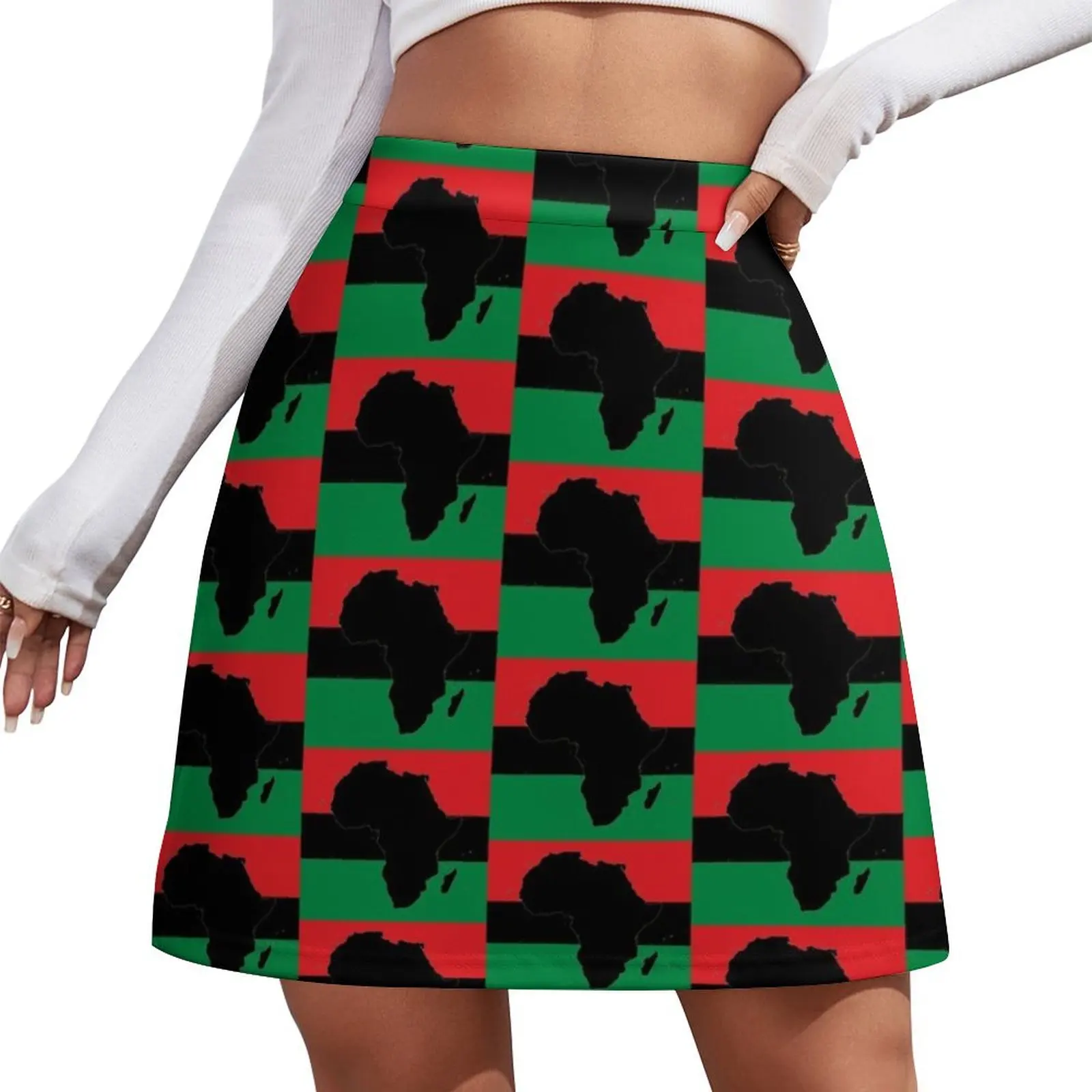 

Symbol of Africa - Pan African Flag Mini Skirt Woman clothing fairy grunge fairy core