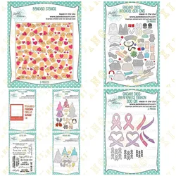 Gnome Medical Add Ons Photo Frame Metal Cutting Dies Stamps Stencils for Scrapbooking Stamp Photo Album Decorative Embossing