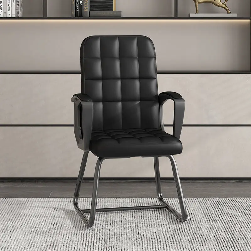 Ergonomic Office Chair with High Back Lumbar Support and Latex Seat Cushion PU Leather Executive Chai Home Office Furniture