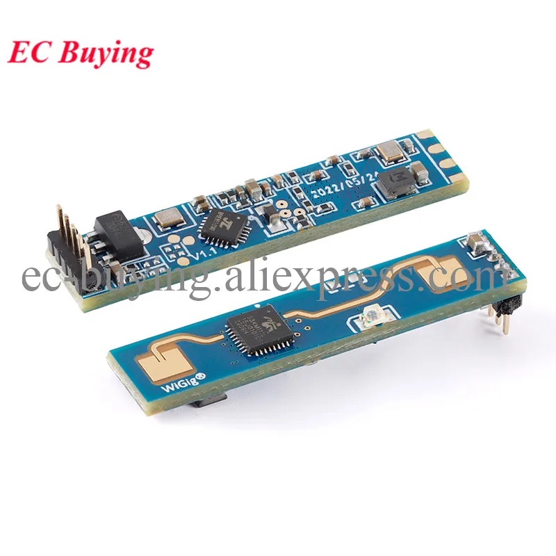 Inteligente Presença Humana Sensing Módulo Radar, Milímetro Wave Motion Switch, HLK-LD2410, LD2410, 24G FMCW, 24GHz, 5 pcs, 2pcs