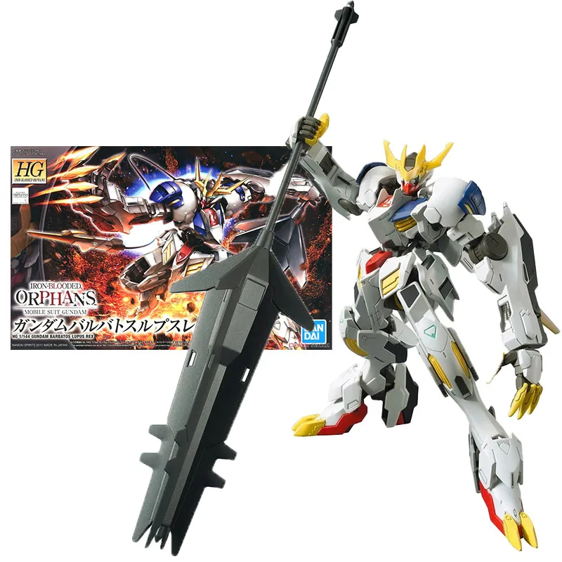 BANDAI Anime HG 1/144 ASW-G-08 Gundam Barbatos Assembly Plastic Model Kit Action Toy Figures Christmas Gifts Mobile Suit Gundam