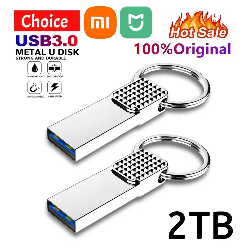 Xiaomi MIJIA Metal USB 3.0 Memoria USB Pen Drive 2TB Pendrive USB Flash Drive 1TB High Speed Cle USB Flash Memory Key USB Drive 