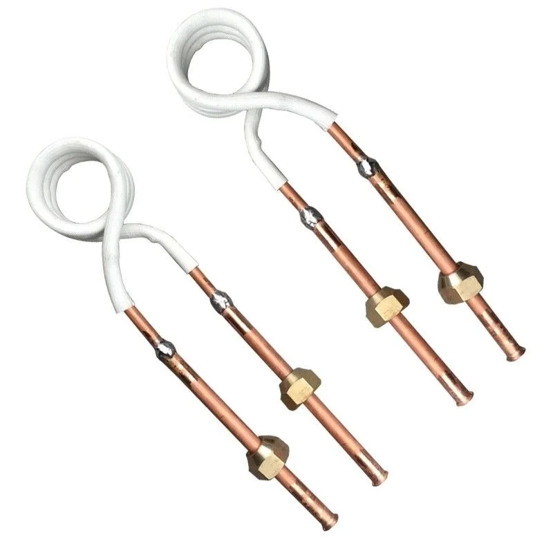 

High frequency machine induction heating coil Water drill gear turning tool heating coil copper tube induction coil