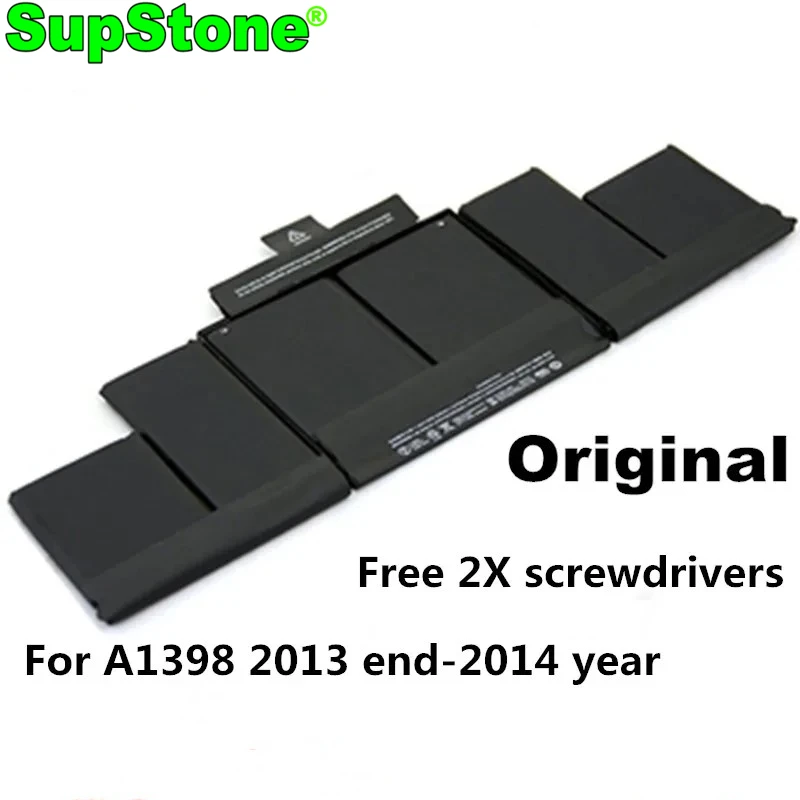 Supstone-bateria do Portátil para Apple Macbook Pro A1494 15 em A1398 Retina Final de 2013 e Mid 2014 Me293 Me294 Mgxa2 Mgxc2 Mc975 Novo