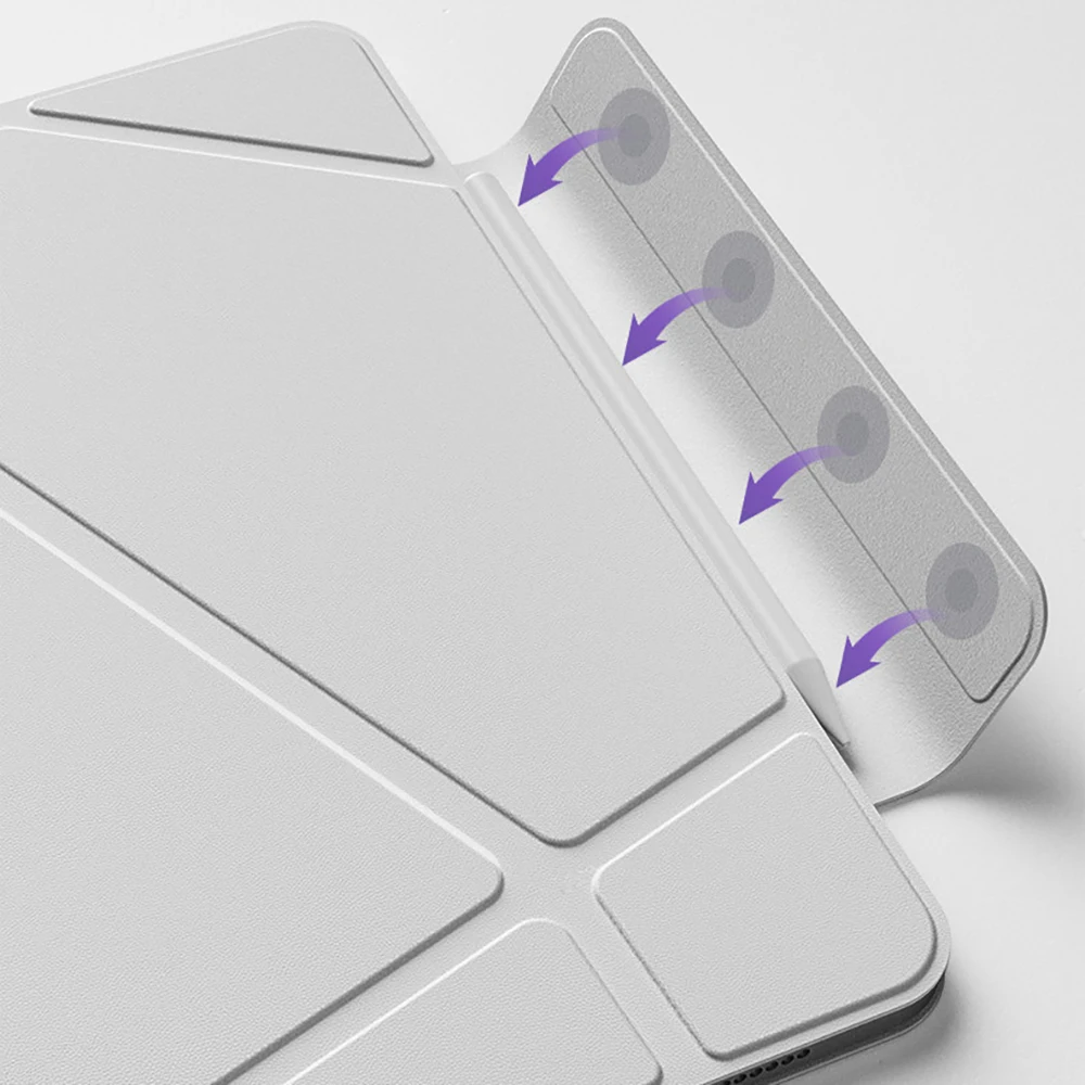 Magnetic Case For iPad A16 10th Air 4/5 Pro 12.9 11 2nd 3rd 4th Mini6/7 A17 Pro Funda for iPad Pro 11 13 Generation M4 2024 M5 2 6