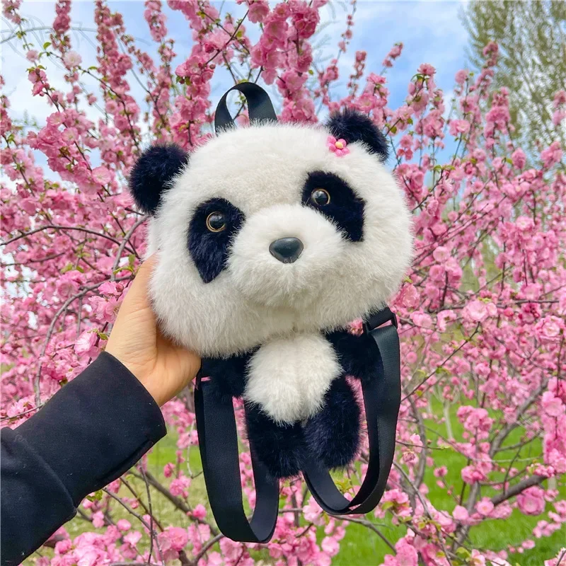 Mother Kids Bags for Girl Cute Cat Panda Plush Bag Crossbody Bag for Women Doll Backpack Cute Cartoon Bag Designer Bags Mochila