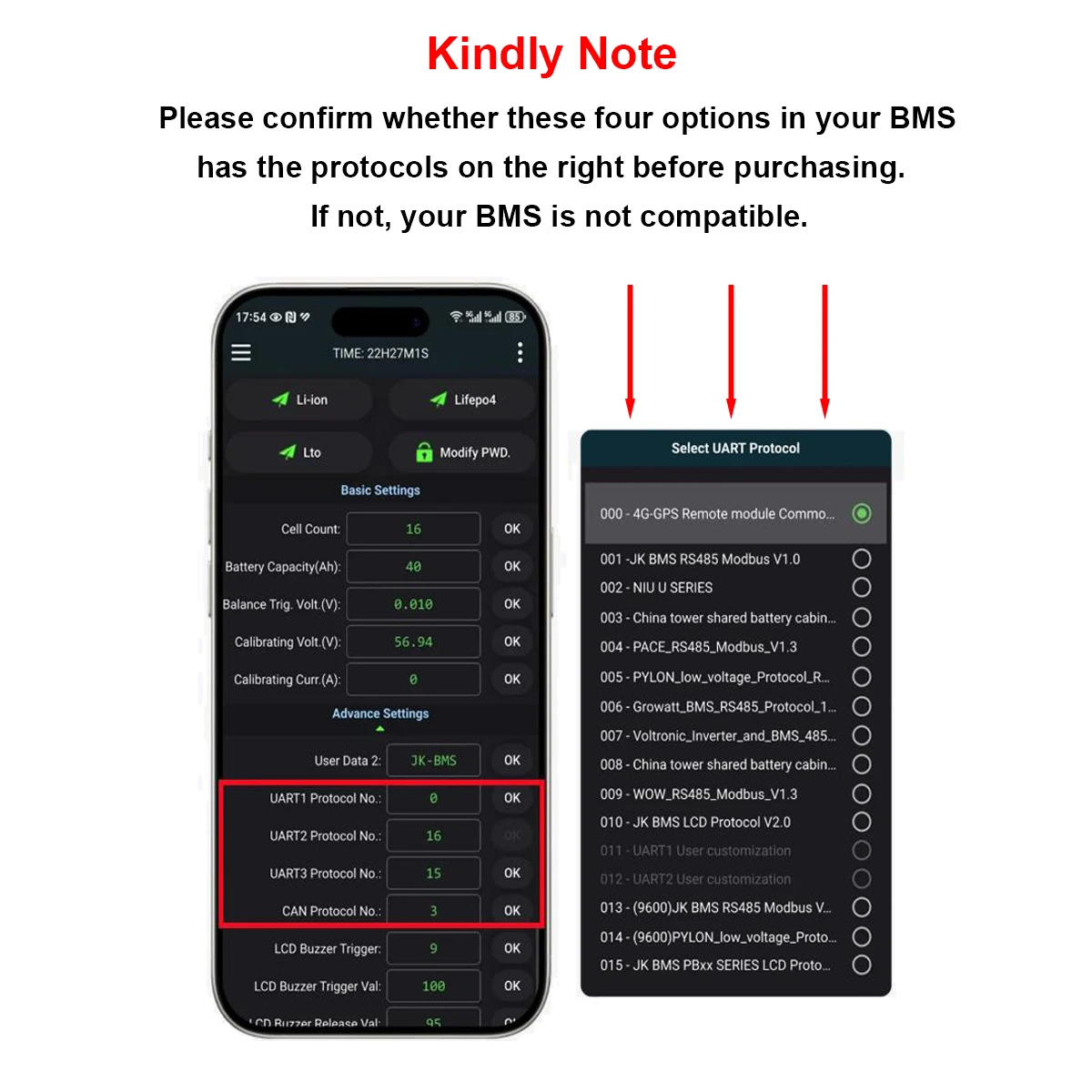 JKBMS Kommunikationsschnittstellenkarte JK-P-Link-CR-V2.0 für Smart BMS Erweiterungsschnittstelle Parallelnutzung der Batterieschutzplatine – Detail 3