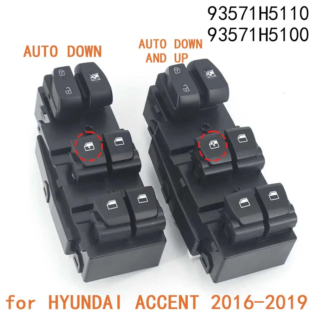 

93571H5110 93571H5100 for HYUNDAI ACCENT 2016-2019 Car Door Closers Auto Power Window Switch Control Regulator Glass closer