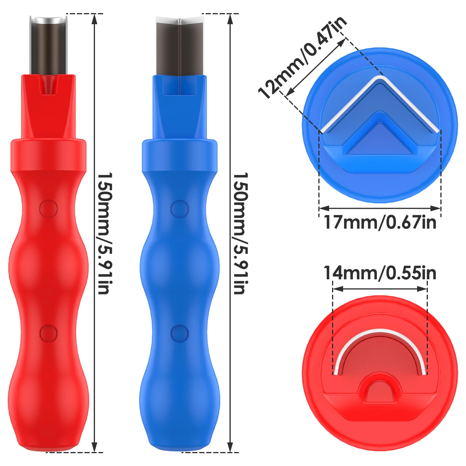 2Pcs Neon DIY Carving Knife Split LED Neon Light Cutter Round Right Angle Cutter Hand Tool Carving Knife Silicone Strip Cutter