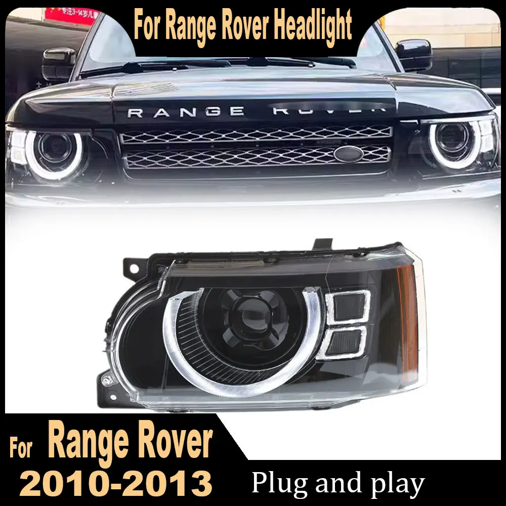 2Pcs HeadLamp For Land Rover Range Rover Sport 2010 2011 2012 2013 L320 LED Headlight Drl Projector Lens Automotive Accessories