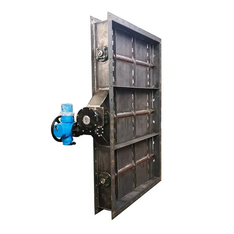 Large diameter flue adjustable ventilation butterfly valve high temperature resistant pipeline cold air valve