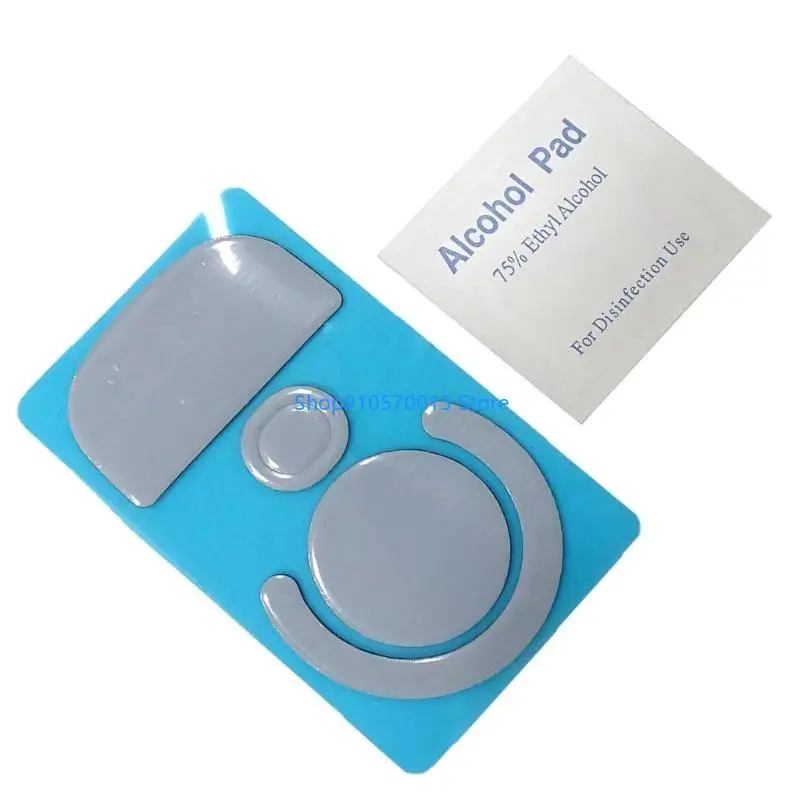 B95C 1Set Mouse Skates Glides Feet Pad Mouse Feet Sticker for GProX Superlight Mouse Round Curved Edges Feet
