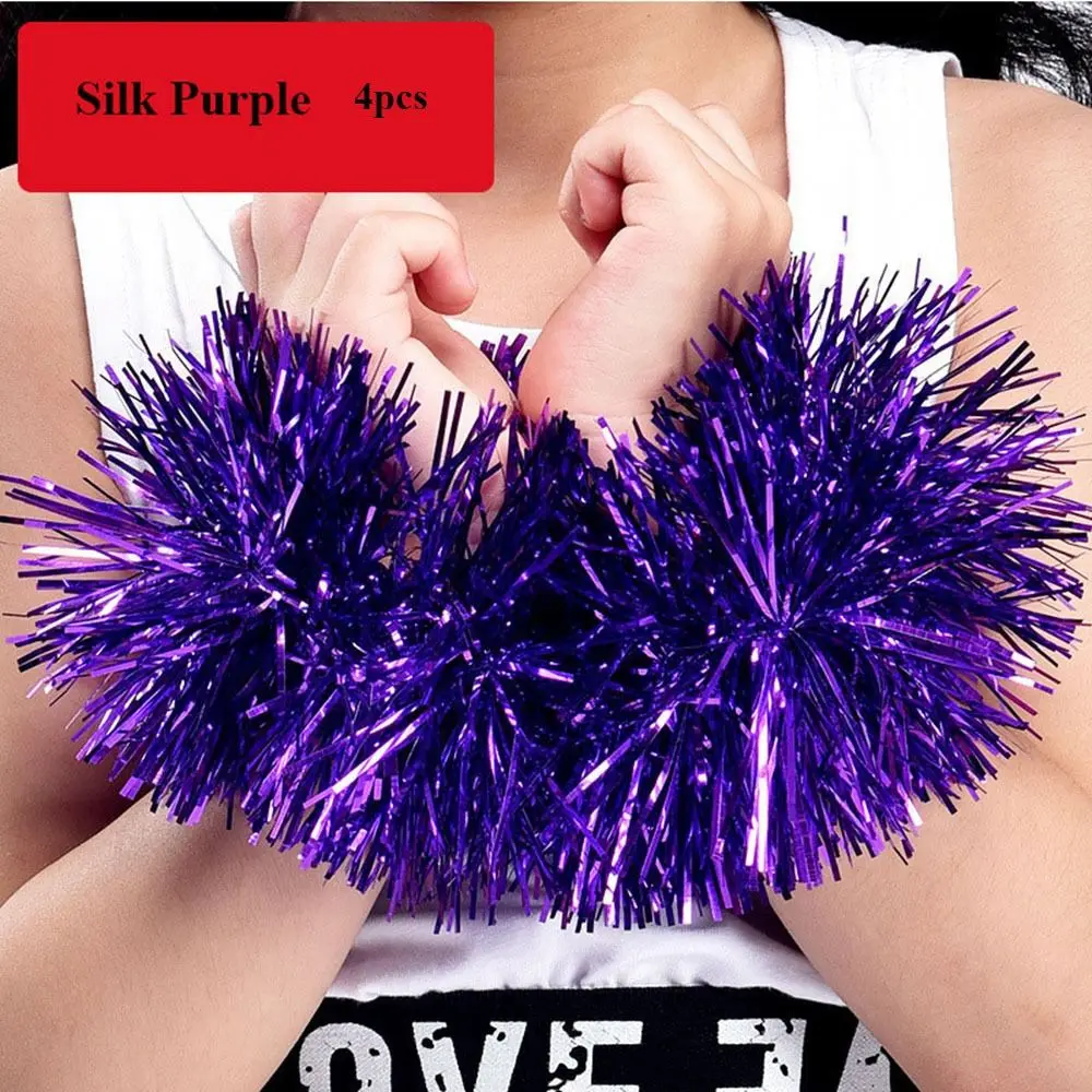 2pairs Cheap Practical Sports Game Pompoms Cheerleading Cheering Flower Ball Wrist Flower Apply To Children Dance Performance