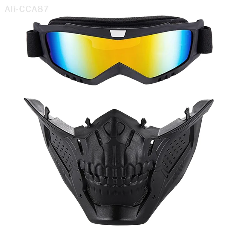 CS War Game 1Pcs Máscara tática, óculos de moto, Dirt Bike à prova de vento Caça Paintball Explosão segura