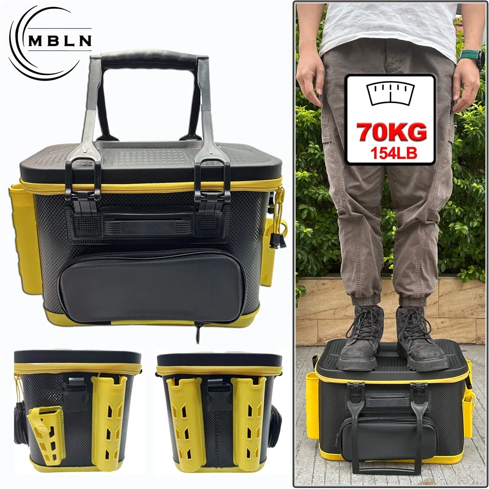 MBLN Caja de aparejos EVA impermeable para cañas portátil