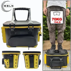 MBLN Caja de aparejos EVA impermeable para cañas portátil