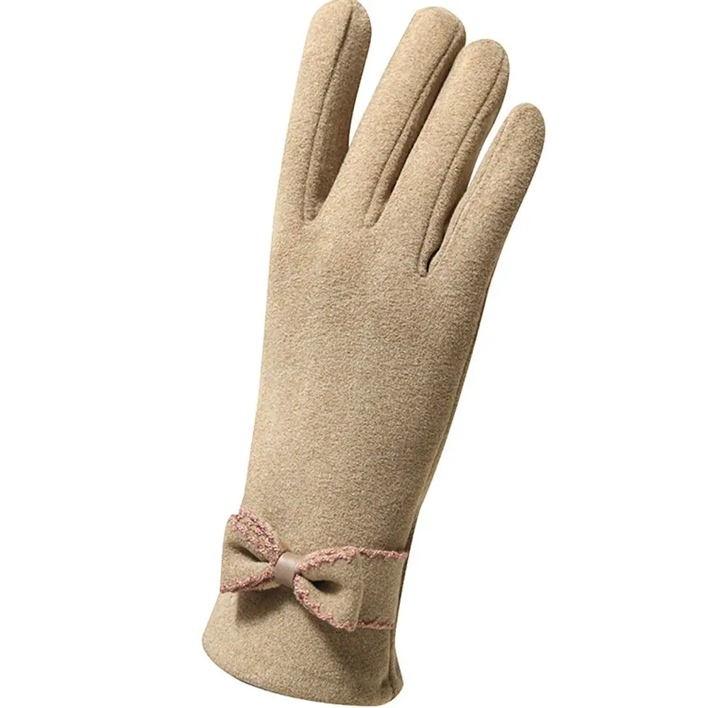 Gants Thermiques Solides pour Femme, Protection Contre le Froid, Doigt Complet, Sourire Allemand, Écran Tactile, Style Coréen