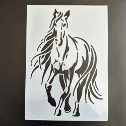 A4 29 *21cm Animal horse DIY Stencils Wall Painting Scrapbook Coloring Embossing Album Decorative Paper Card Template,wall