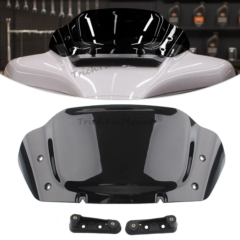 Motorcycle Accessories Front Upper Fairing Windshield For Harley Street Glide FLHX/I CVO FLHXSE 23-UP Windscreen Deflectors 10