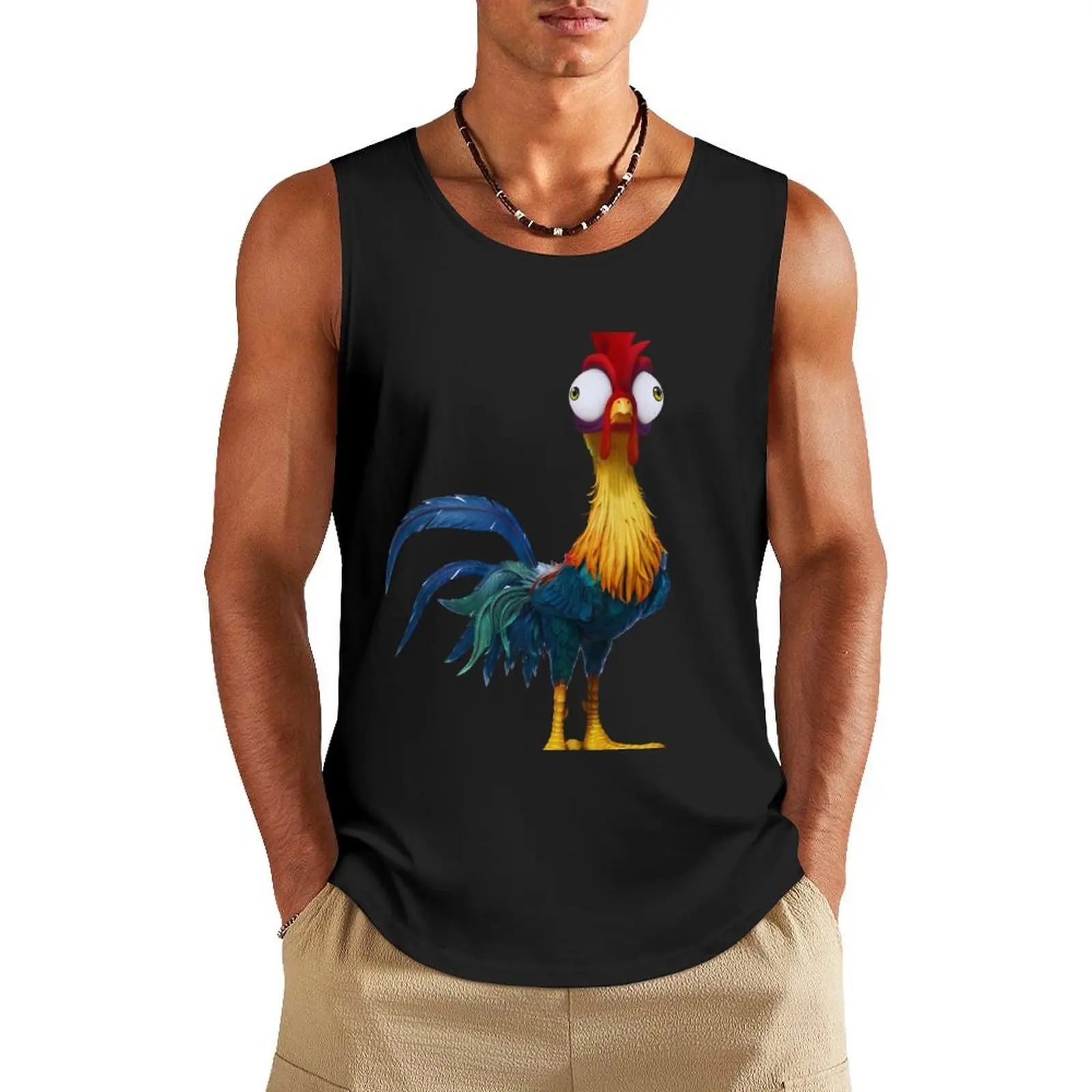 

Hei Rooster Tank Top Fitness men clothing bodybuilding for men gym shirt man gym clothes man