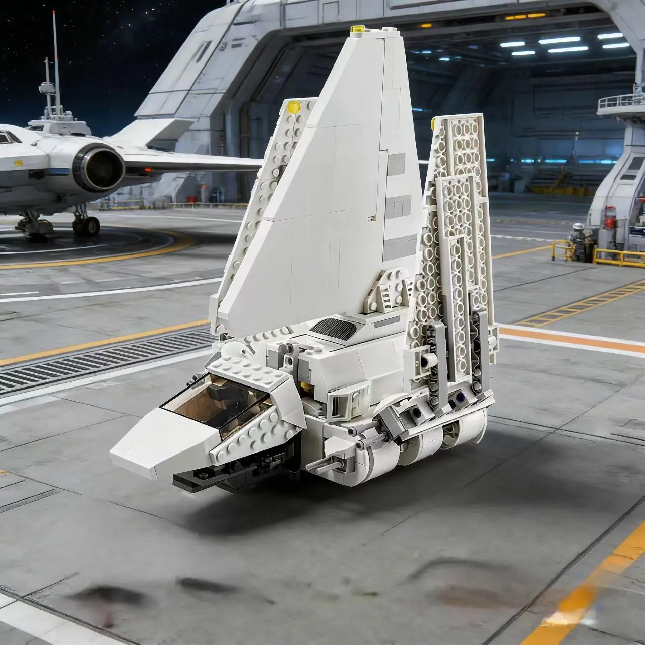 

Креативный конструктор «Космический шаттл»: военный космический корабль MOC, модель звездолета, боевой самолет, набор для сборки из строительных блоков, подарок для мальчиков